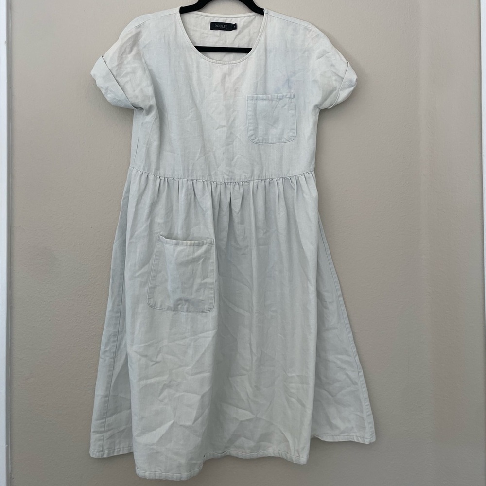 Light blue short sleeve dress from Roolee